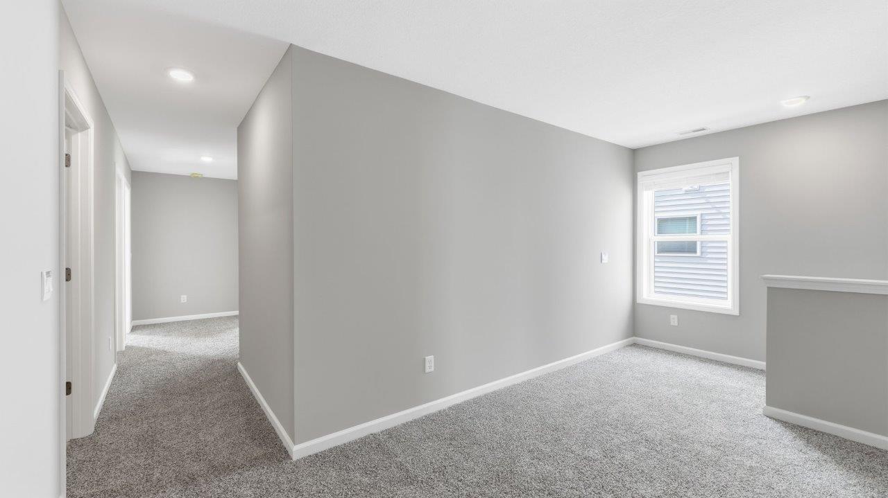 sonora elm second floor loft at stair landing with carpet flooring
