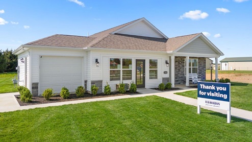 Chatham Model with satin grey shake and frost vinyl siding