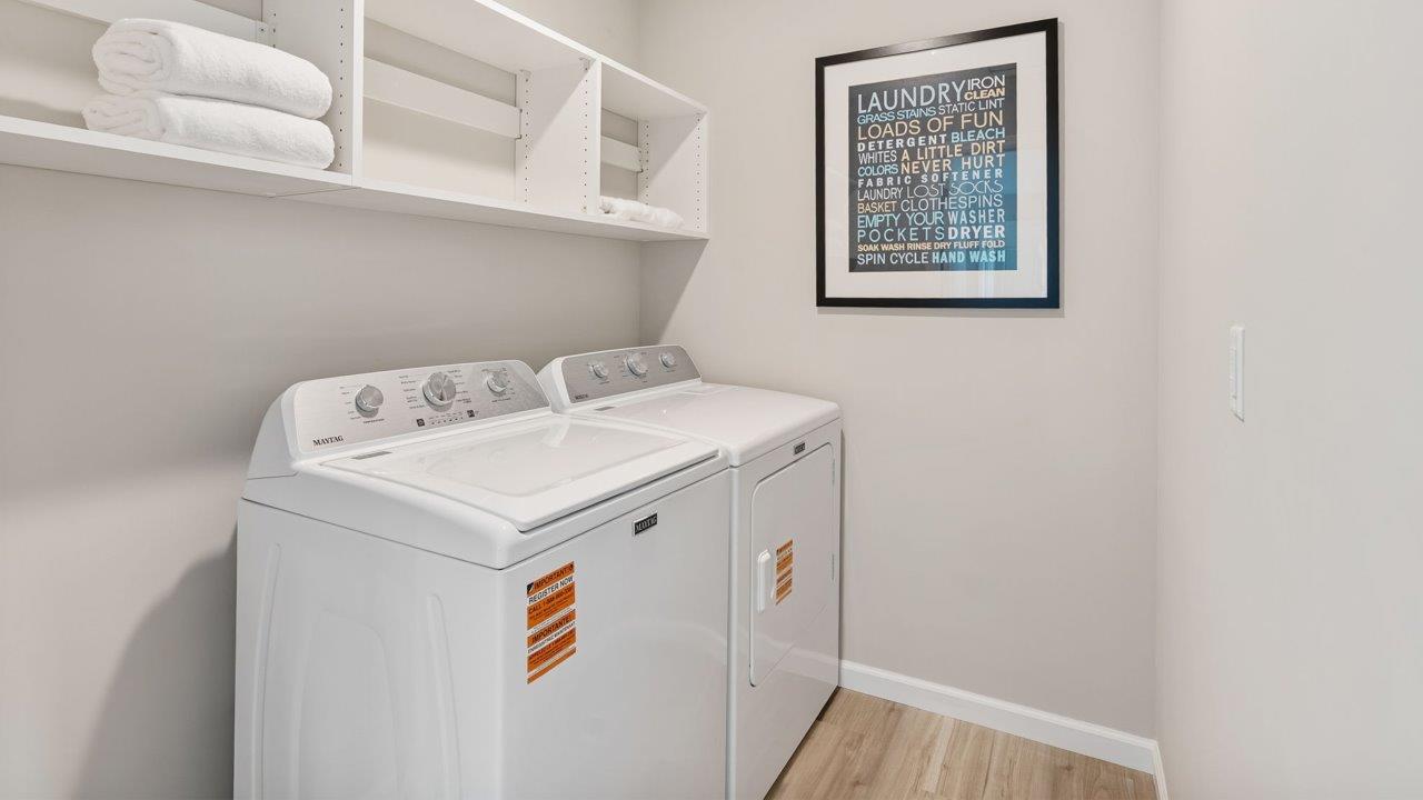 Greenbrier Stamford Model Home - laundry room