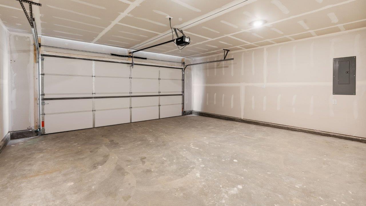greenbrier cabral 2 car unfinished garage interior