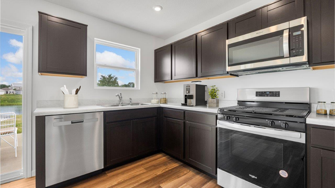 taylor example kitchen with stainless steel appliances