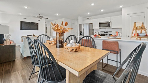 Riverwalk Aldridge Model Home - dining room space