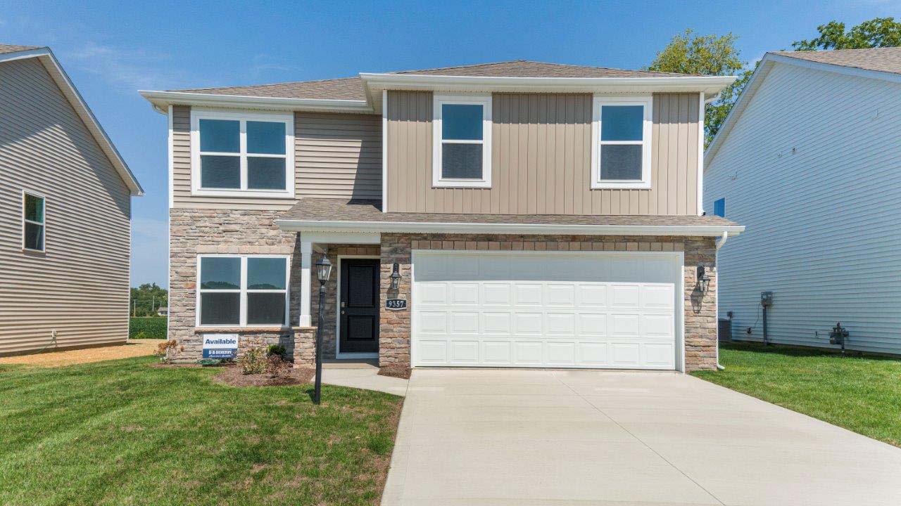 Riverwalk spec home 2 story with 2 car garage and landscaping
