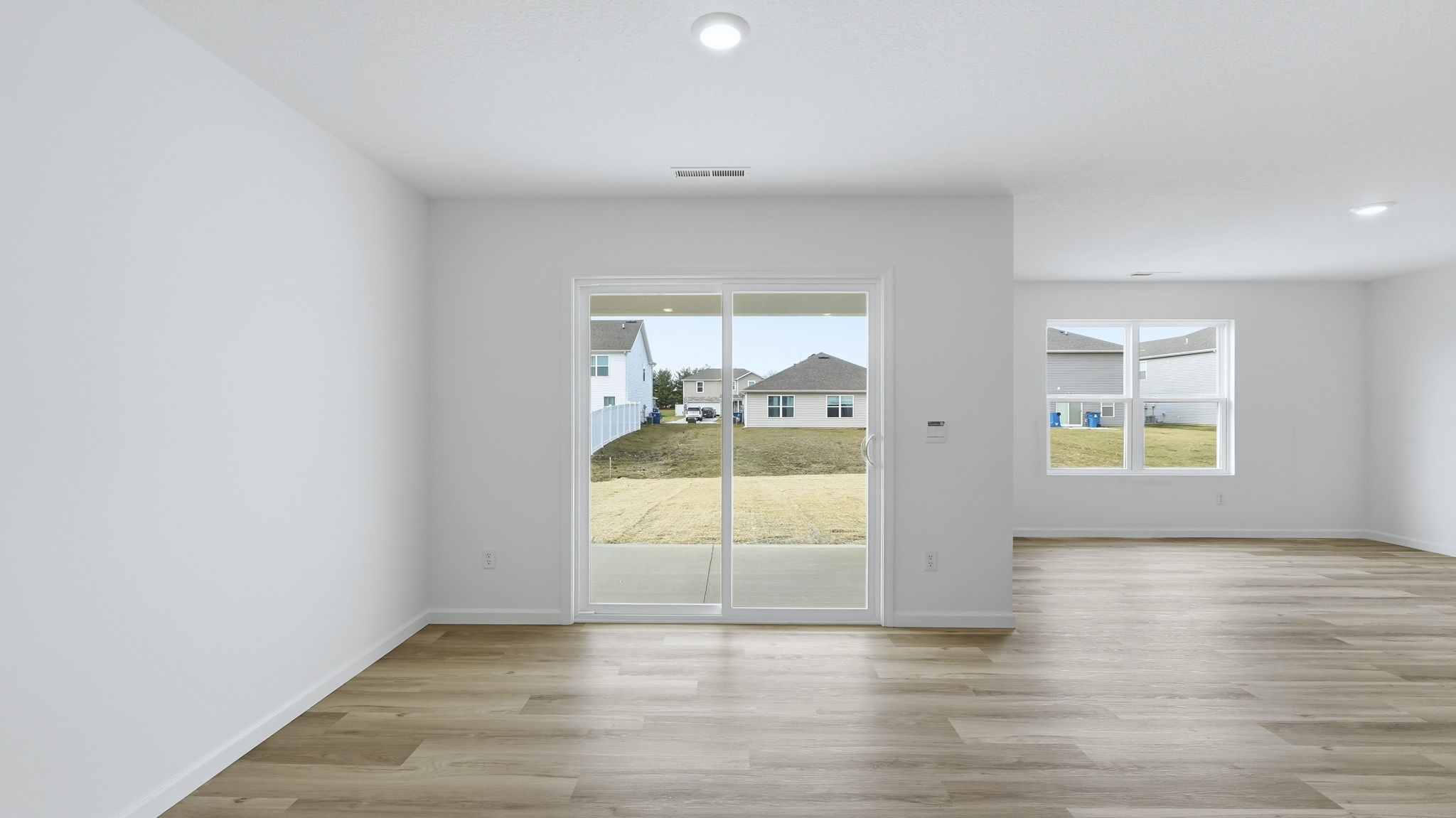 dining room with sliding door to backyard patio