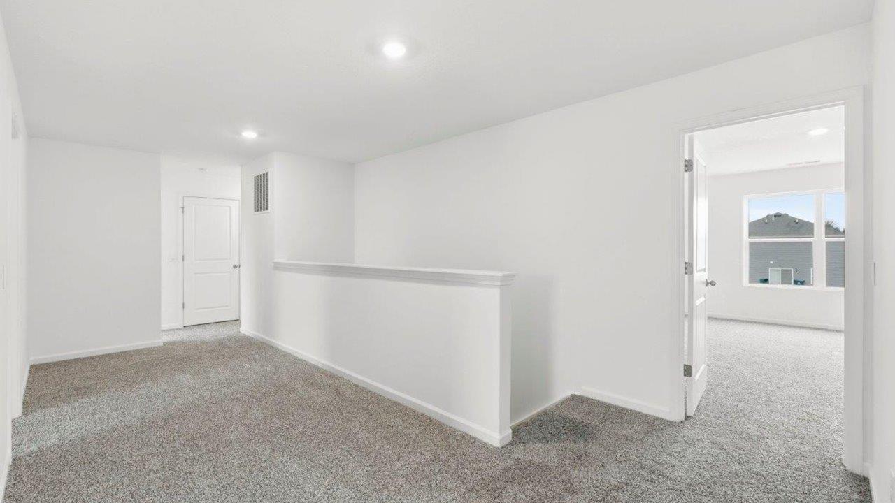 second floor loft open floorplan entertaining space