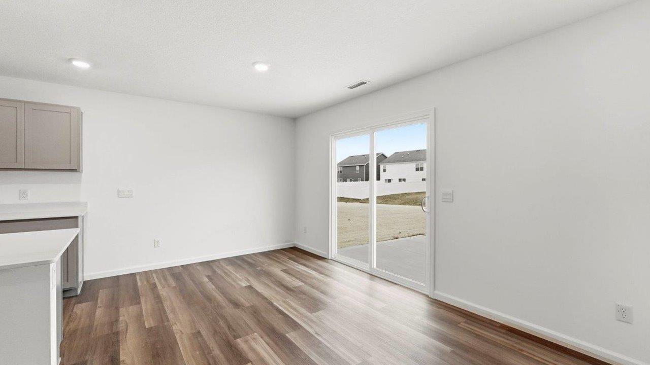 dining room with sliding door to backyard patio