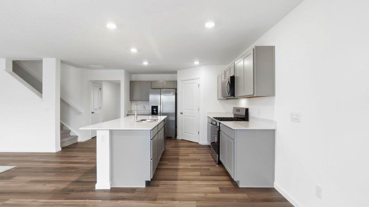 open plan dining room, living room, and dining room