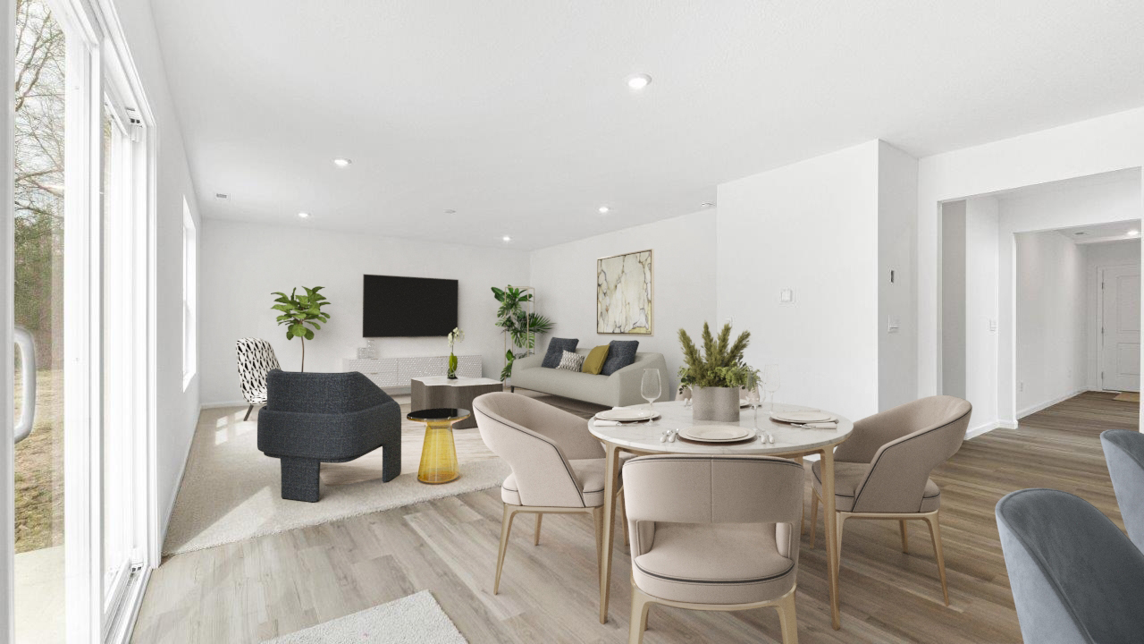 stamford open living room