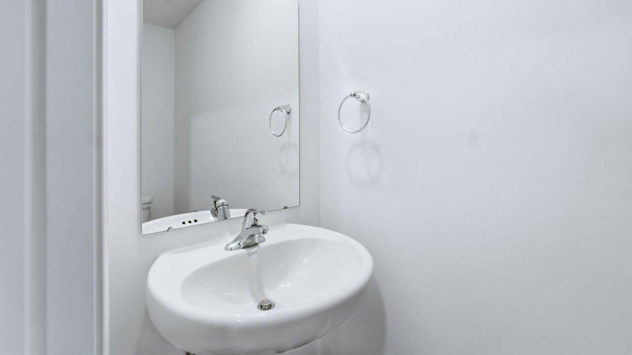 first floor half bathroom