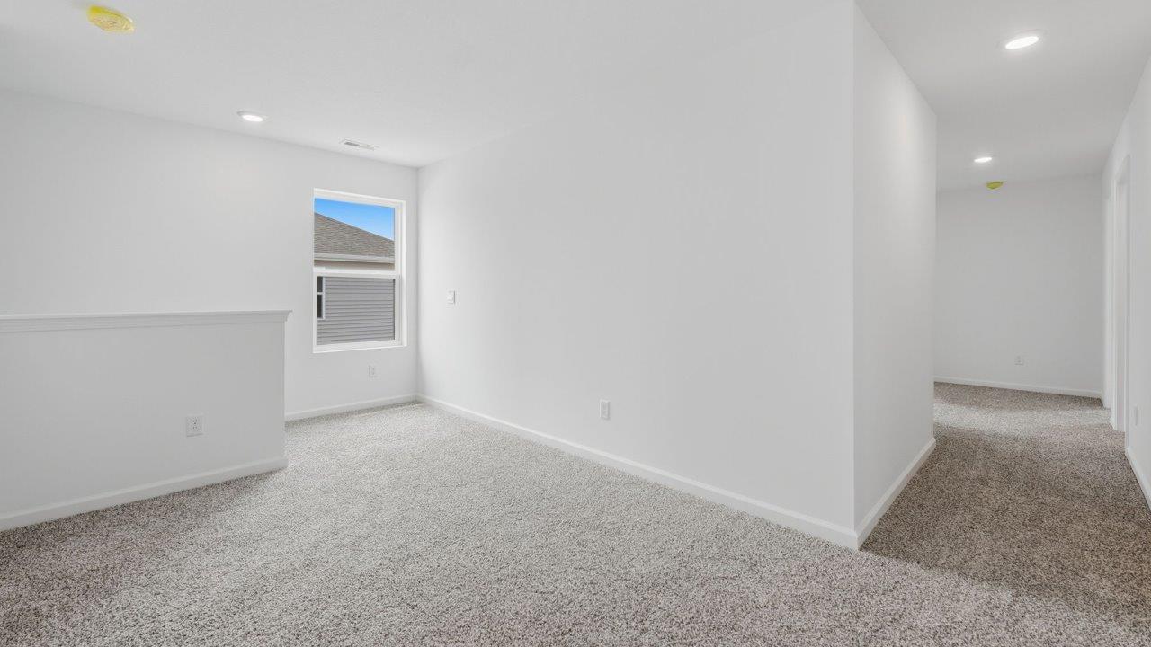 kennebec elm second floor loft with foreman everstrand elk beige carpet flooring