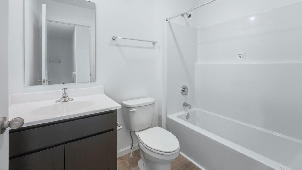 full bathroom with tub shower