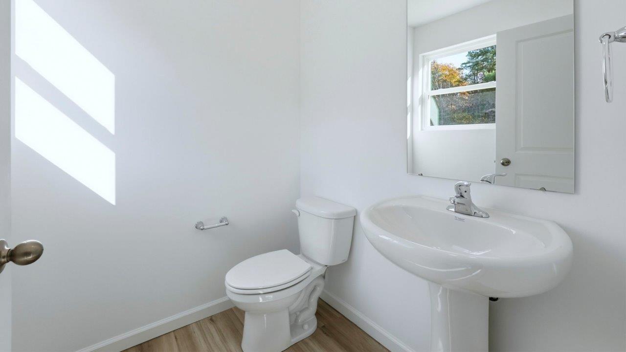 first floor half bathroom