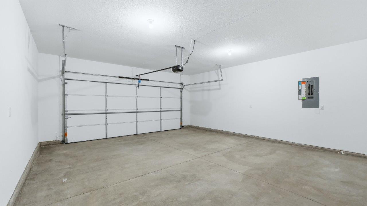 2 car finished garage interior