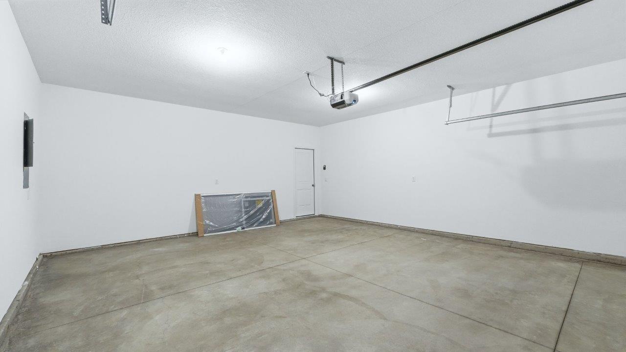 2 car finished garage interior