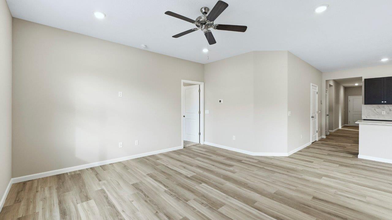 open layout floorplan with lvp flooring