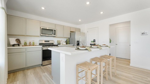 Grasslands at Broad Acres Bellamy Model kitchen with large kitchen