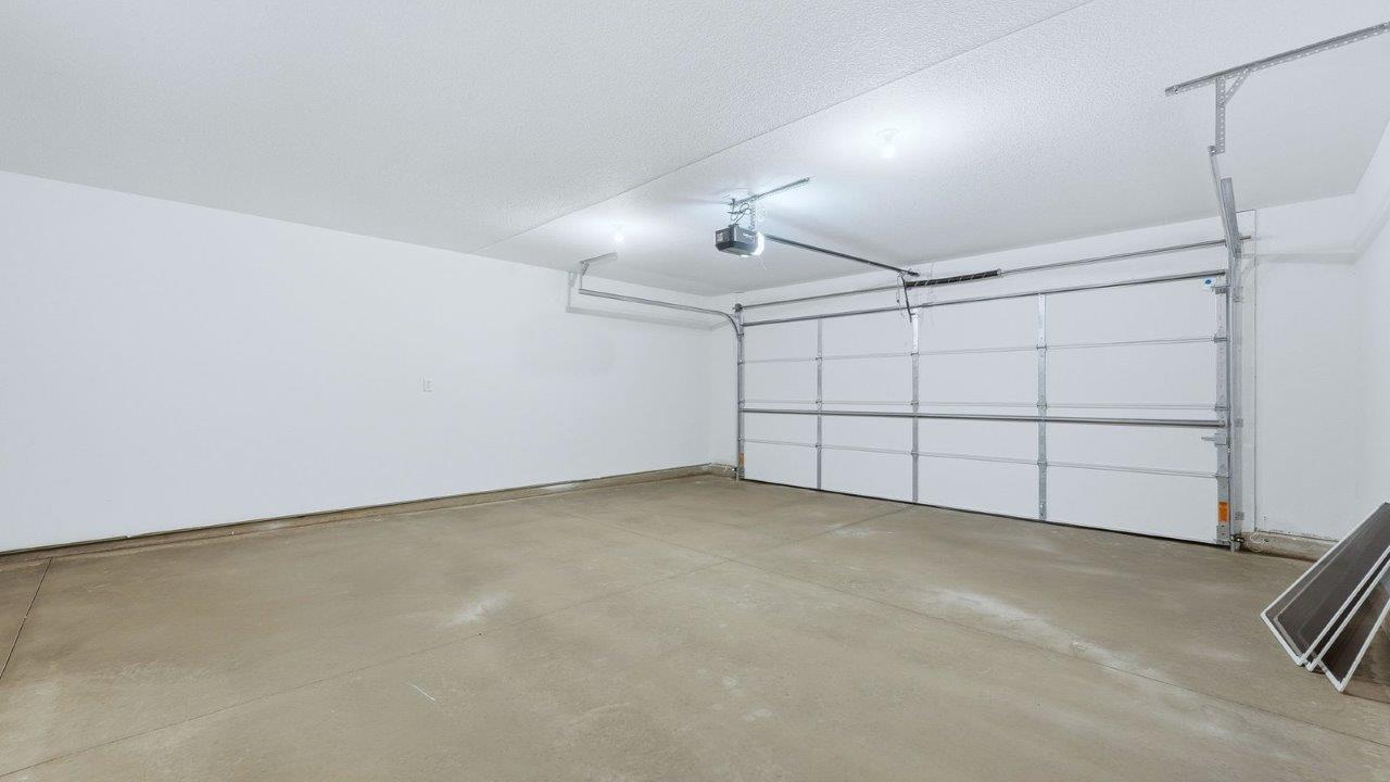 finished 2 car garage interior