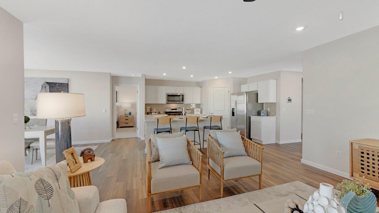 erie open layout living room