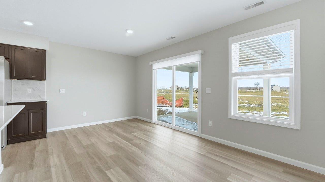 dining room with sliding door to backyard patio