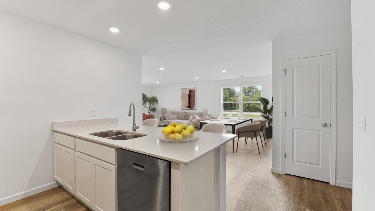 olsen kitchen with large quartz island