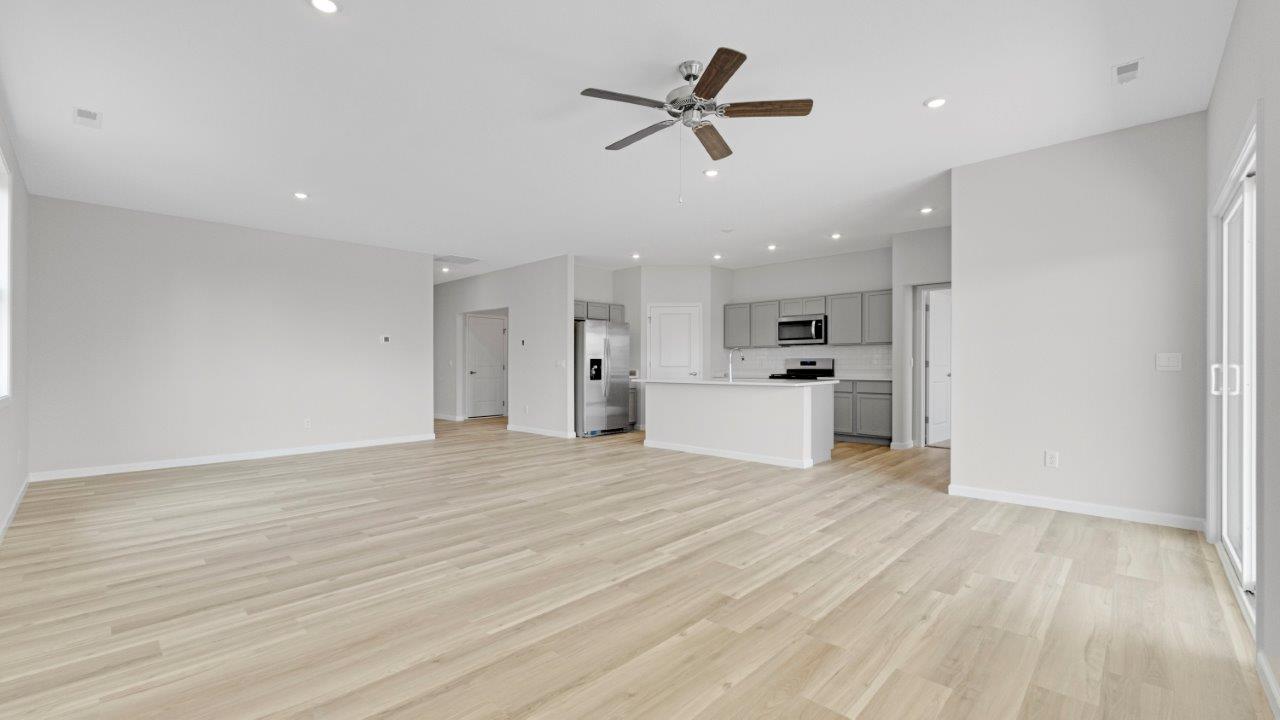 kennebec paired villas wabash open layout living room, dining, and kitchen