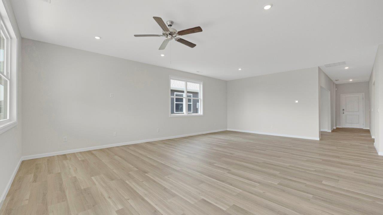 kennebec paired villas wabash open layout living room, dining, and kitchen