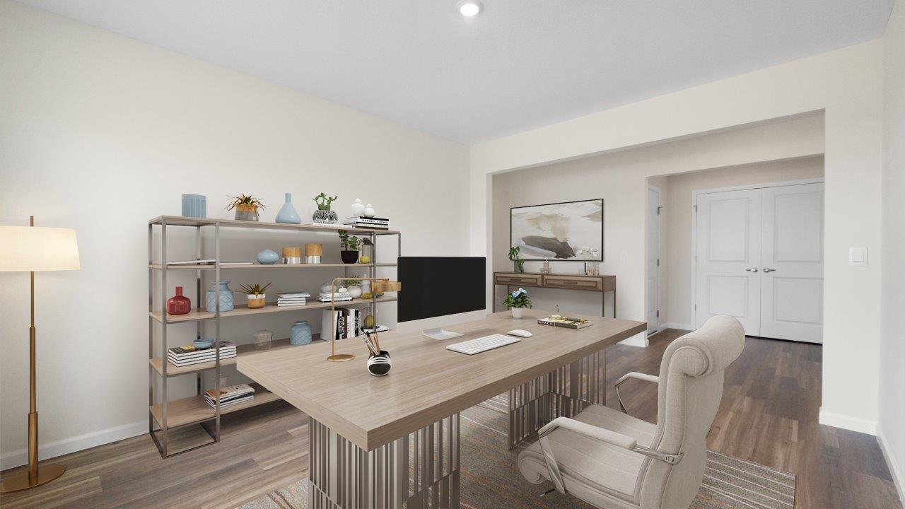 wabash flex room furnished as office