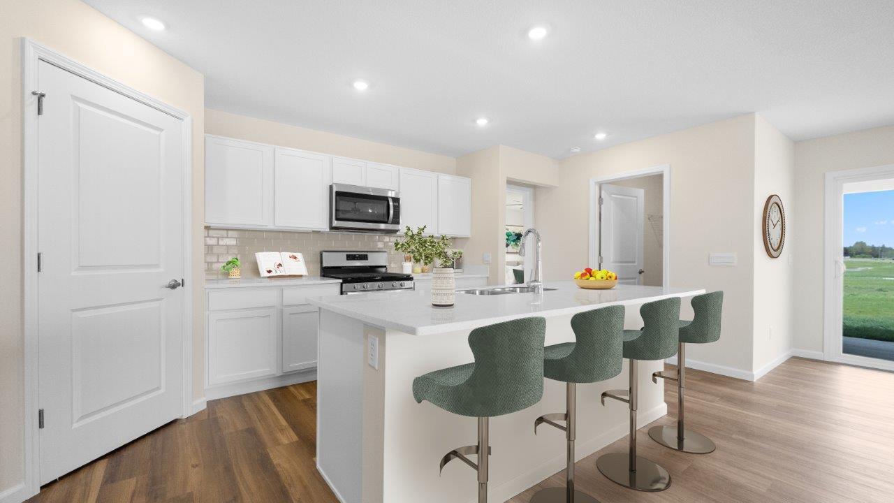 wabash kitchen with large walk in corner pantry