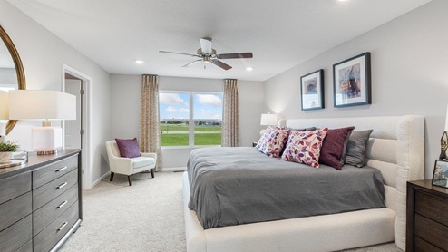 belmont woods henley model primary bedroom 1 with ensuite bath and closet