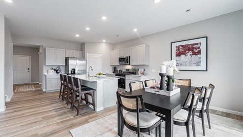 belmont woods henley casual dining and kitchen with lvp