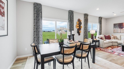 belmont woods henley casual dining and kitchen with lvp