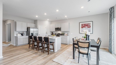 belmont woods henley casual dining and kitchen with lvp