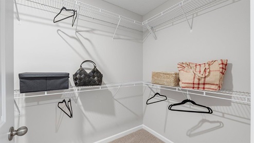 belmont woods henley model primary bedroom 1 with ensuite bath and closet