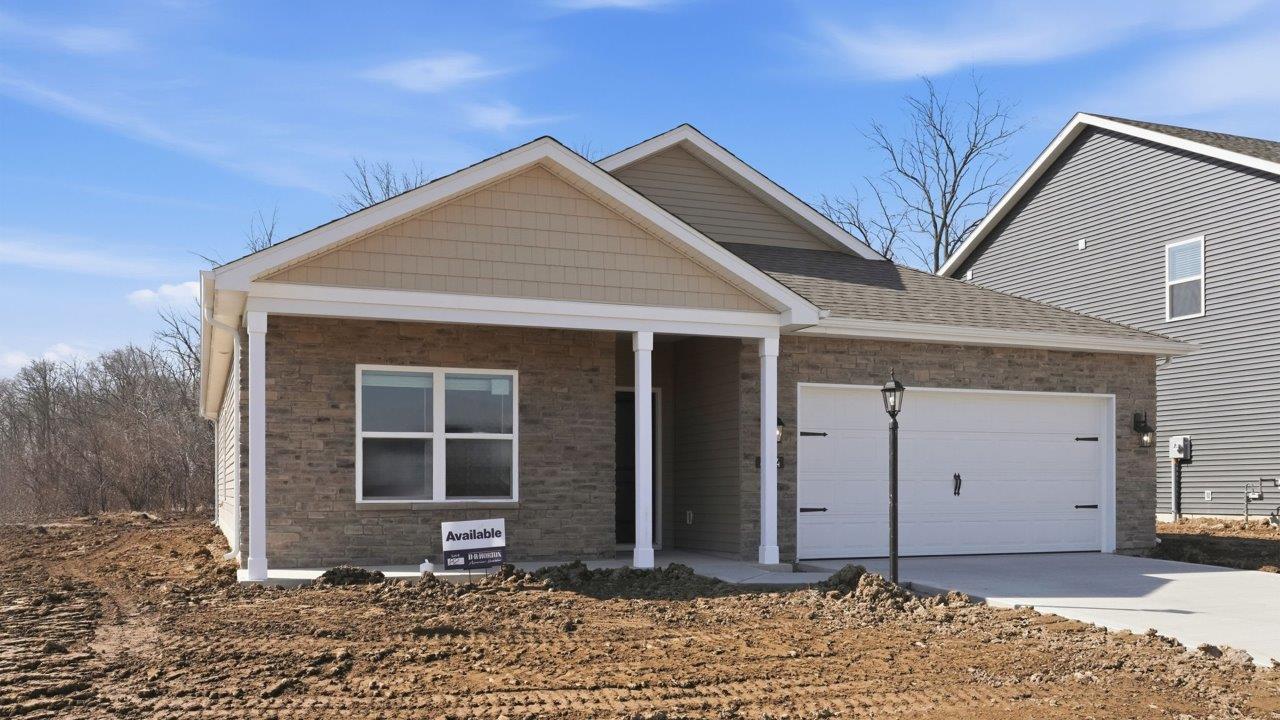 Belmont Woods Chatham home with covered front porch and 2 car garage