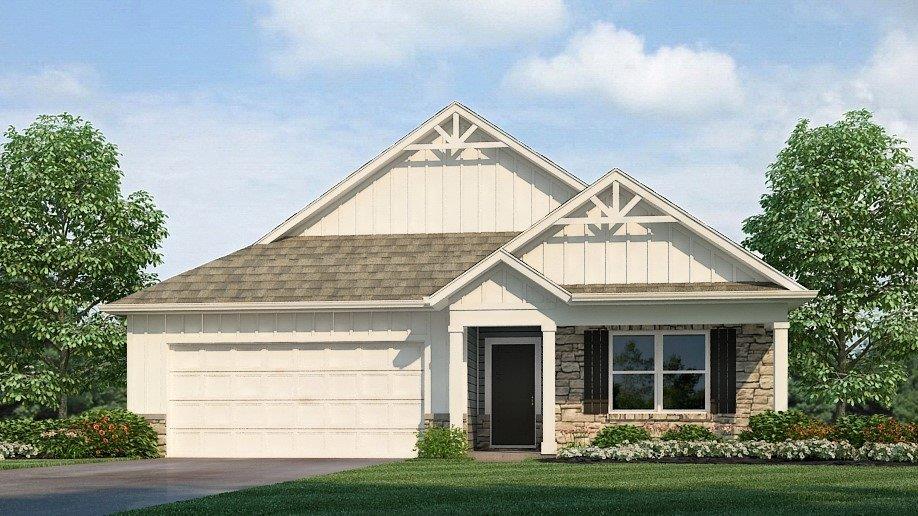 Chatham N6 elevation with craftsman finish and covered front porch