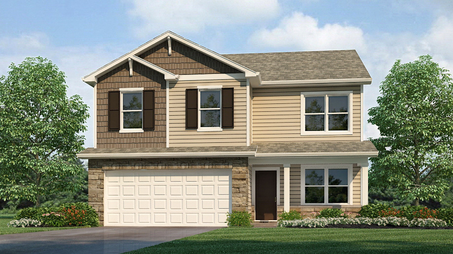 Bellamy B3 Elevation with covered front porch