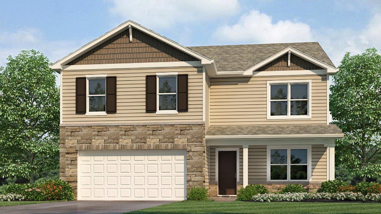 Henley B3 Elevation with covered front porch