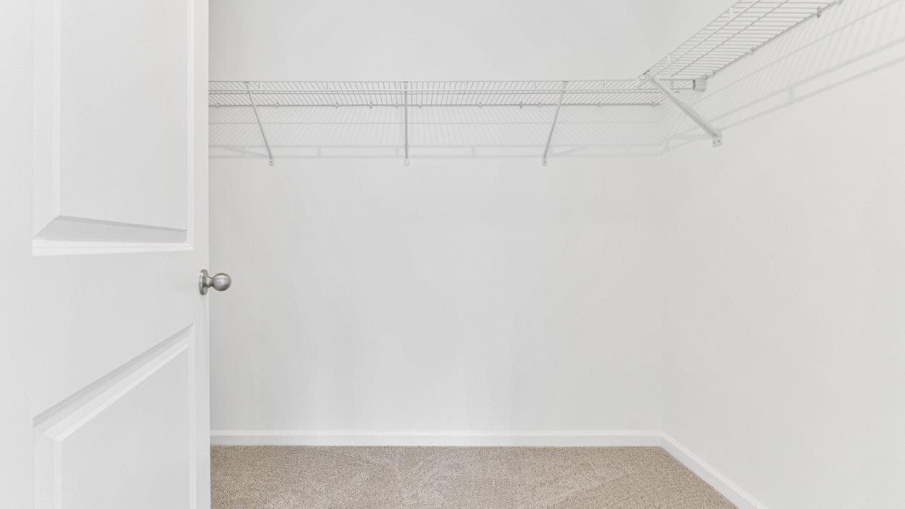 Stamford interior example - primary ensuite walk in closet