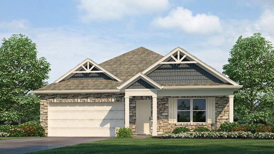 freeport n7 elevation with craftsman features and covered front porch