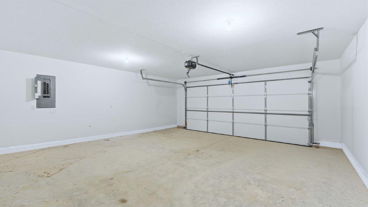 finished garage interior