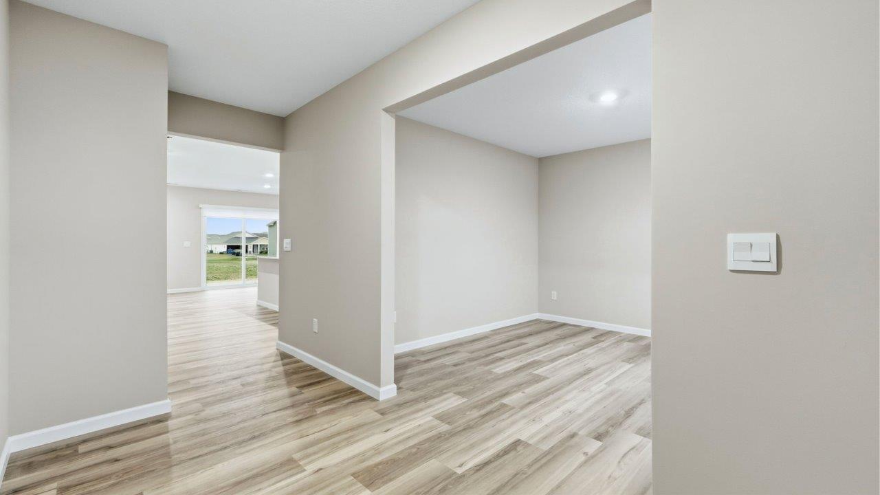 front door main hall with study