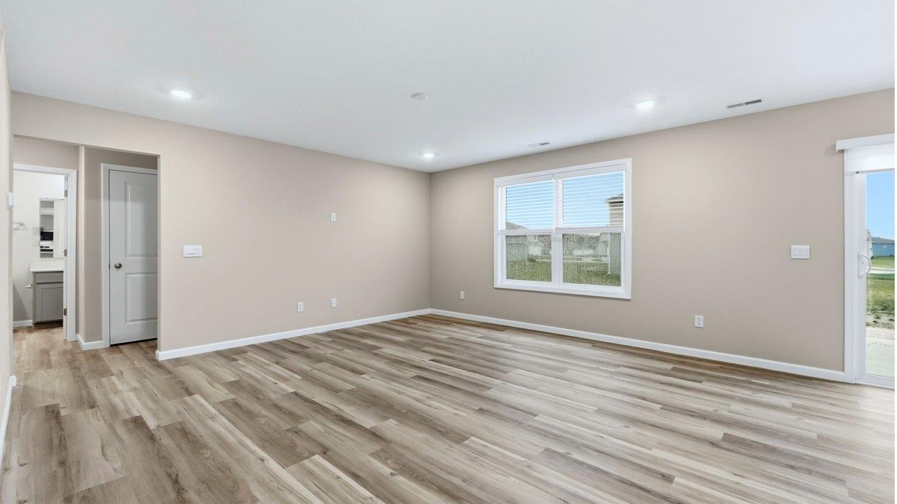 living room with lvp flooring