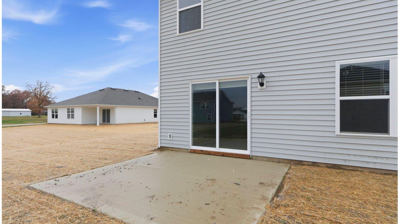 henley exterior with patio