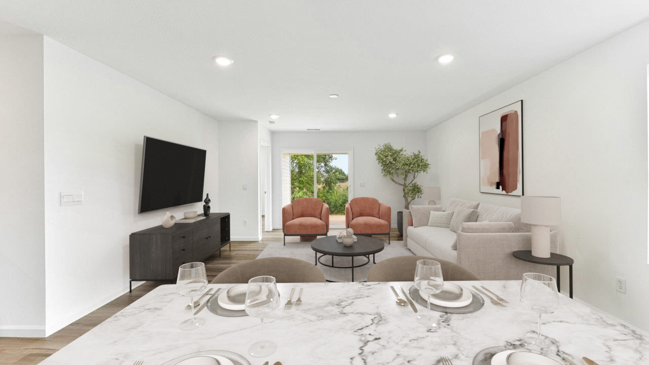 Olsen living and dining room