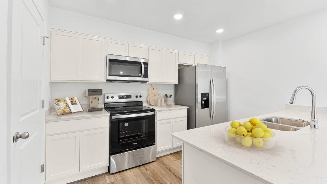 Olsen kitchen with stainless steel appliances