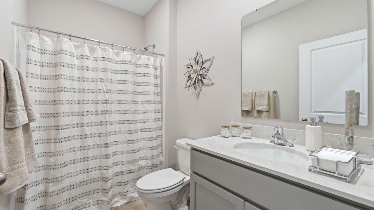 sierra ridge chatham full bathroom with vanity sink and tub shower