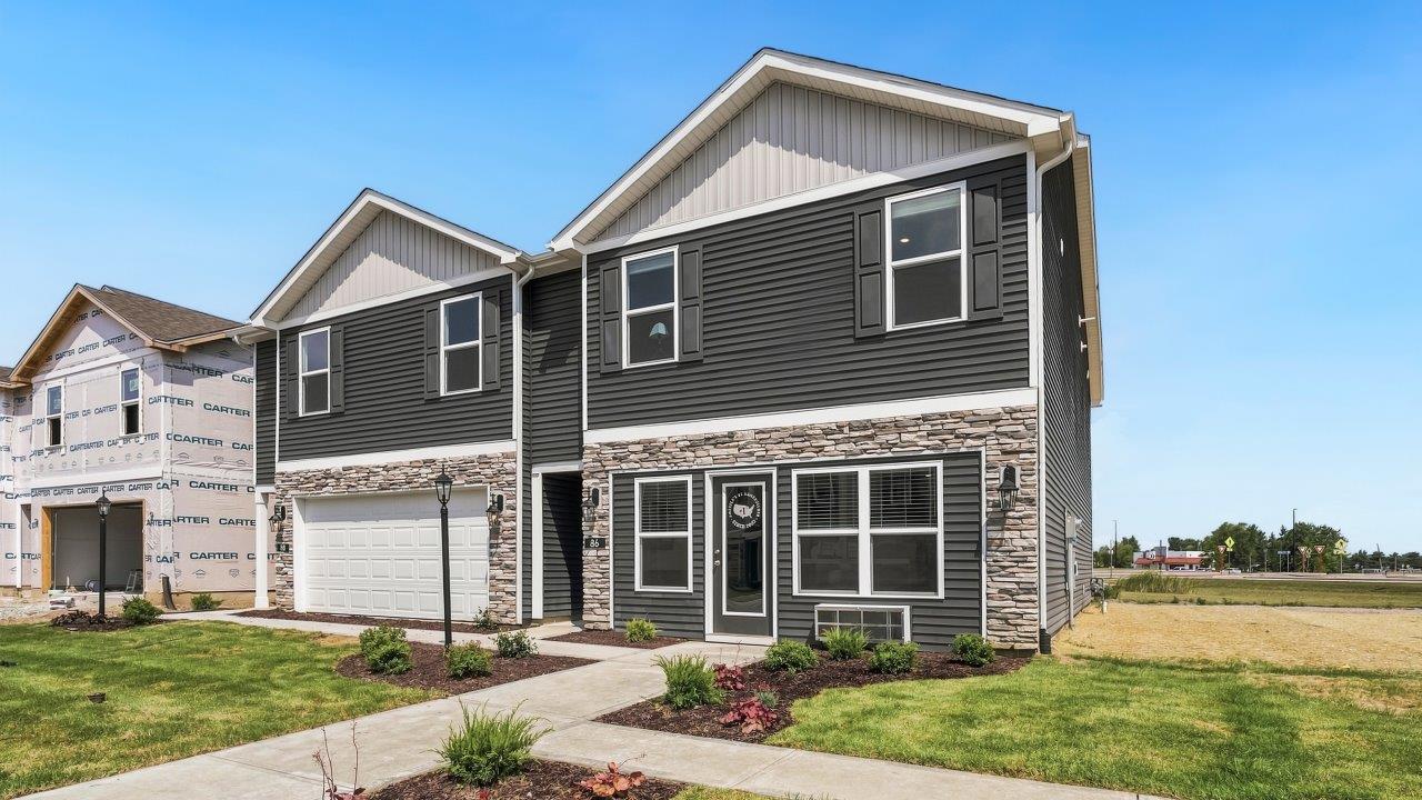 Whispering Pines Pattison Model - exterior with landscaped and sodded yard