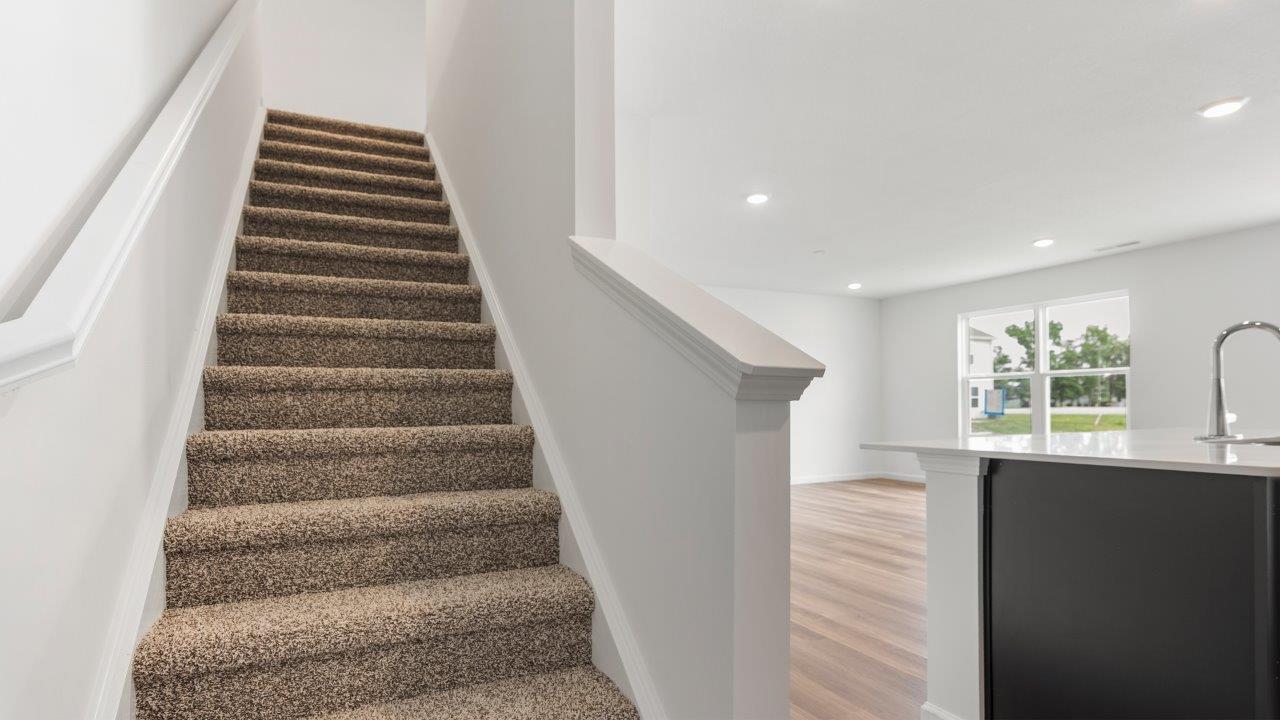 staircase leading to second floor