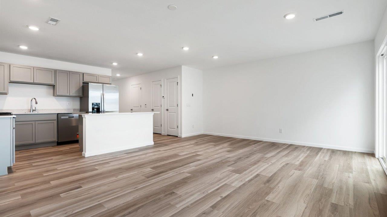 whispering pines pearson open layout living room and dining room