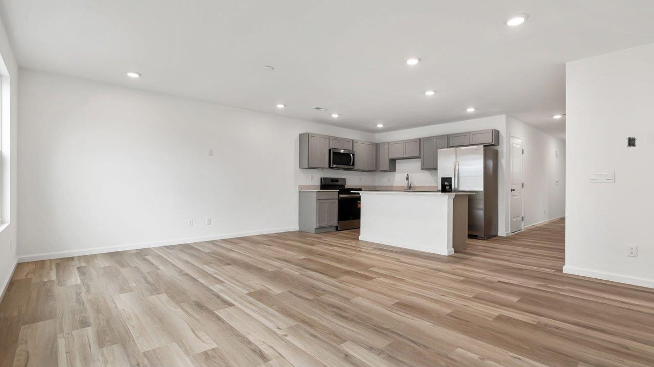 whispering pines pearson open layout living room and dining room